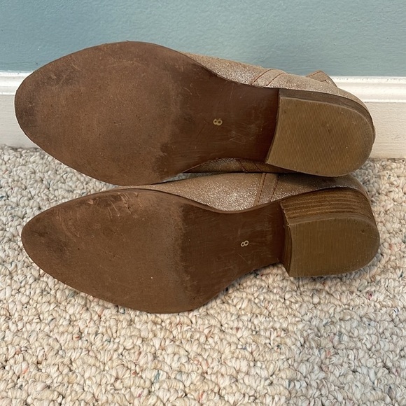 Diba True Stop Golden Metallic Leather Bootie size 8 - Picture 9 of 10